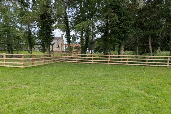 post and rail fencing